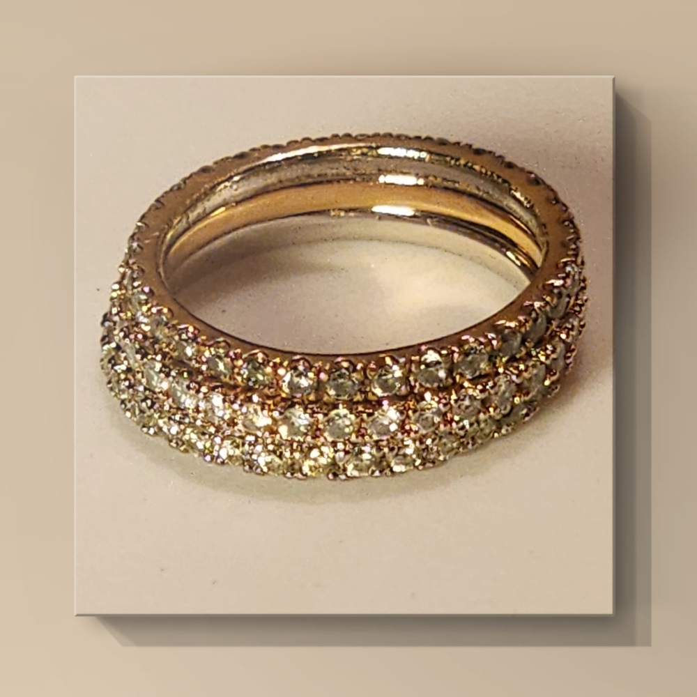 Crystal Rhinestone Ring Stack - image 4